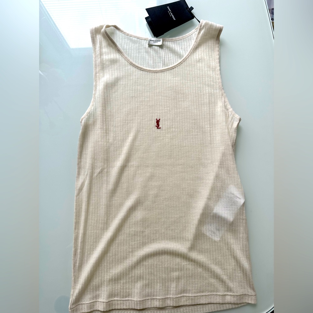 ❌❌SOLD OUT ❌❌❌Saint Laurent Cassandre wool tank top